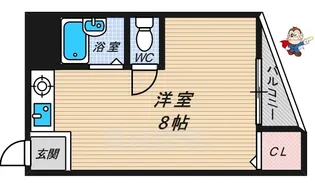 シャンテー甲斐田【1階】の間取り