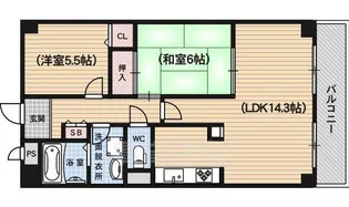 パインフィールド吉祥院【10階】の間取り