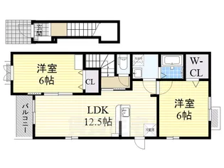 バンブーフォレスト【2階】の間取り