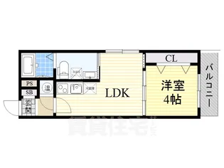 Fメゾン上新庄2【2階】の間取り