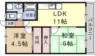 サンクリエート高谷【3階】の間取り