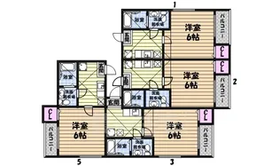 フォービエン川西【2階】の間取り
