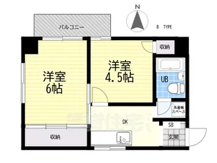 NKコーポ西中島【6階】の間取り