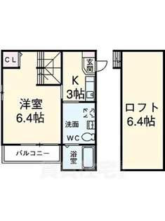 ボンヌール枇杷島【2階】の間取り