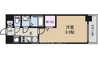 プレサンスジェネ鶴舞【5階】の間取り