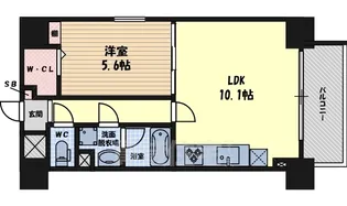 1LDKの間取り画像