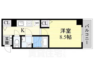 リバースクエア103【6階】の間取り