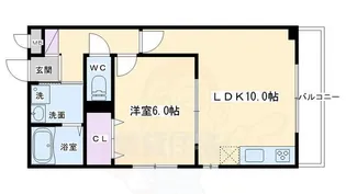 プレッソ鳥羽離宮【2階】の間取り
