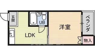 パシフィックヴィラ塚本【303号室】の間取り