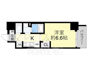 スワンズシティ塚本アクシア【9階】の間取り