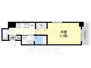 ラッフル千早【6階】の間取り