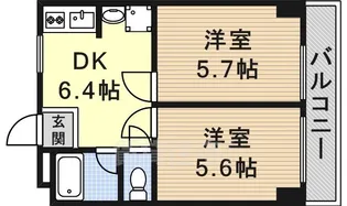 向陽ビル【6階】の間取り