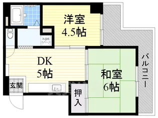 サンフェスタ【6階】の間取り