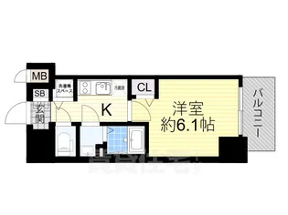 プレサンス塚本駅前【2階】の間取り