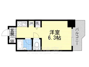 シンセリティ野中【6階】の間取り