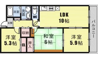 エテルノ・フェンテ【4階】の間取り