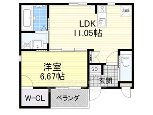 Mac Io Vervento(マックイオベルベント)【3階】の間取り