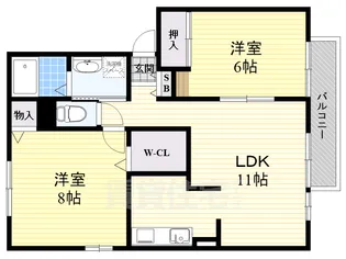 メーヴェ【2階】の間取り