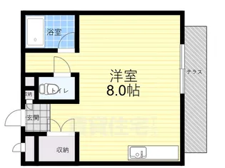 ヴィラ上ケ原【1階】の間取り