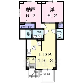 スマートハズ【1階】の間取り