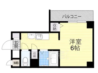 大阪府堺市堺区新町【マンション】の間取り