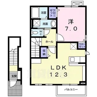ブリーズヒル【2階】の間取り