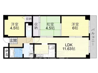 グランドール高鷲【2階】の間取り