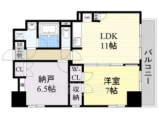 ランドハウス泉【9階】の間取り