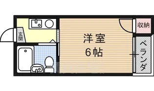 ハイツ平野南【5階】の間取り