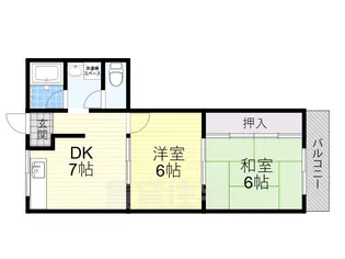 ビートル山本北C棟【2階】の間取り