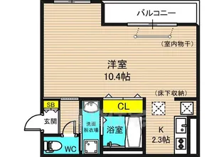 アムール姫島【1階】の間取り