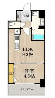 セノアタワー新大阪(旧グランルクレ新大阪)【8階】の間取り