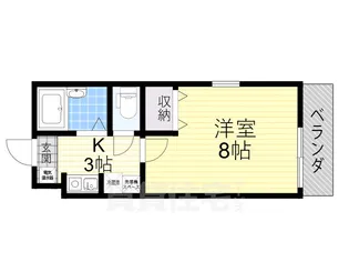 メゾンウッディ2【2階】の間取り