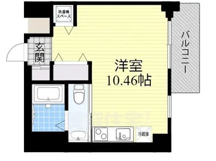 FEEL三国【9階】の間取り