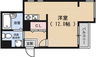 エリーフラッツ西ノ京【4階】の間取り