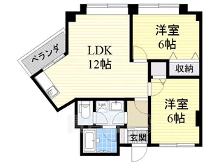 メゾン豊新【2階】の間取り