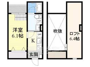大阪府堺市堺区幸通【アパート】の間取り