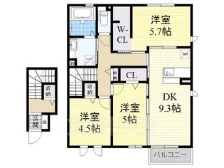 メゾン ル・レーヴ【2階】の間取り