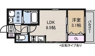 ジュネス十番町【1階】の間取り