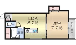エスパシオ(十三元今里)【5階】の間取り