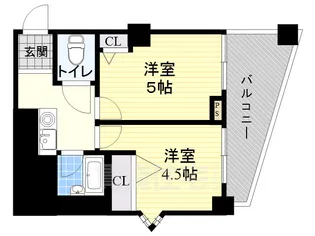 木川東エクセルハイツ【4階】の間取り