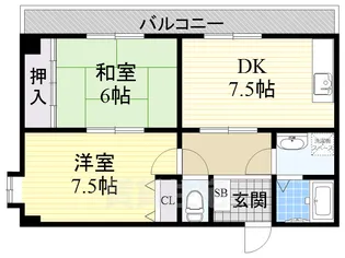メゾン・ド・T4【4階】の間取り