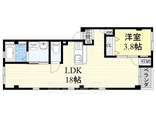 グランレーヴ東別院EAST【3階】の間取り
