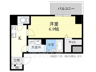 コートドール高槻【3階】の間取り