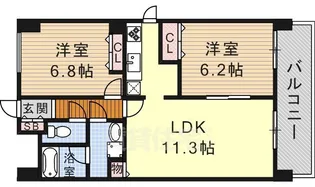 CORONET INAEI【5階】の間取り
