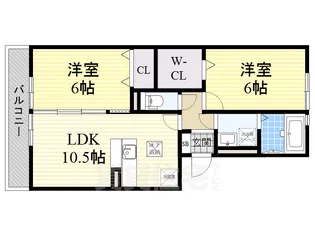 グレース中谷 B棟【1階】の間取り