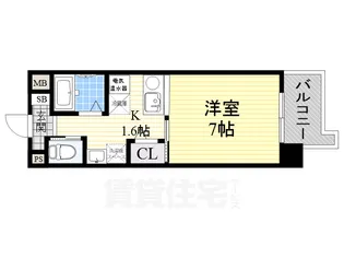 エナブル塚本【6階】の間取り