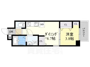 ポルタニグラ大須【2階】の間取り