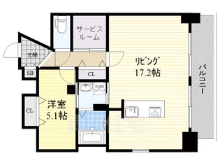 ポルタニグラ大須【11階】の間取り