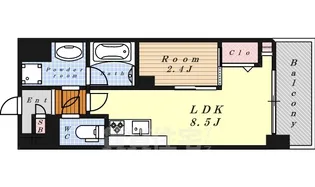 ポルタニグラ大須【7階】の間取り